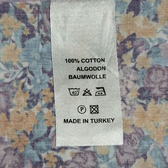 Kurt River Mens Kelsey Spread Shirt Slim Fit Button-Down Floral Cotton Size L - Picture 8 of 8